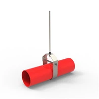 Suport i penjador flexibles d'un sol tub